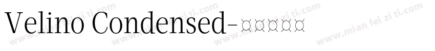 Velino Condensed字体转换